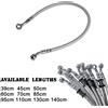 NICECNC 39 cm-140 cm M10 Tubo Olio Freno Linea Tubo Freno Intrecciato In Acciaio Inox Per KTM EXC 300 Husqvarna Honda Yamaha Suzuki Kawasaki ATV