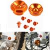 NICECNC Dado dell'asse anteriore Dado di bloccaggio della ruota e 6X Bulloni di protezione della forcella per KTM 125 150 200 250 300 350 450 500 EXC EXC-F SX SX-F XC XC-F XC-W XCF-W