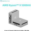 GenMachine Mini PC Computer da gioco AMD Ryzen 9 5900HX 8 Core 16 Filettatura 4.6GHz 45W Dual HDMI LAN WIFI6 Computer da ufficio DDR4 NVMe