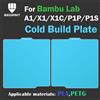 BEGRINT Piastra di costruzione per Bambu Lab Piastra fredda Piastra a bassa temperatura per Bambu Lab P1P A1 X1 X1c P1S P2S Acciaio per molle 257x257 Bambulab A1