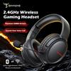 BINNUNE BW02 Cuffie da gioco wireless Dongle USB da 2,4 GHz Bluetooth 7.1 Microfono surround con cancellazione del rumore Cuffie auricolari per PS5