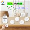 Diese Interruttore intelligente con telecomando wireless 433 MHz RF 110 V 220 V Presa elettrica 16A Smart Plug Trasmissione 50 m per elettrodomestici/La