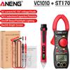 ANENG Pinza amperometrica digitale Multimetro Tester Misuratore di tensione CA/CC Diodo di resistenza capacità corrente CA, VC1010 Tester Pen Tools