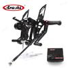 Arashi MT09 / FZ09 / FJ09 Arashi Poggiapiedi CNC Pedane posteriori regolabili per YAMAHA MT FZ 09 MT-09 FZ-09 2014 - 2020 QS