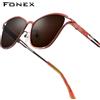 FONEX Occhiali da sole in titanio per donna Novità nel design alla moda del marchio Occhiali da sole polarizzati Occhiali da sole Cat Eye giapponesi di fascia alta 85922