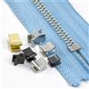 Meetee 50-500P 3 # 5 # Fermaglio a U in metallo per cerniere, clip antiscivolo per cerniere, attrezzi da sarto fai da te, kit di riparazione, accessori per cucito