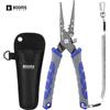 Booms Fishing XW15 Pinza da pesca in acciaio al carbonio Linea treccia multifunzionale Frese Piegatrice Pinza per rimozione gancio Set Strumenti per attrezzatura
