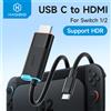 Hagibis Dock TV Portatile Hagibis per Switch/Switch2/OLED, Cavo Adattatore USB C a HDMI 4K@60Hz, Alimentatore 100W PD per Laptop ROG Ally