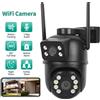 DDBROUGEN Telecamera di sorveglianza WiFi BELIA 4K 8MP, doppia lente, zoom digitale 4X, rilevamento umano AI, telecamere IP PTZ di sicurezza esterna EooLii