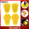 WOSAWE CE Livello 1/2 Pantaloni da moto Jeans Inserto Equipaggiamento protettivo MTB Anti-caduta Ginocchio Protezione dell'anca Ginocchiere da corsa per motociclisti