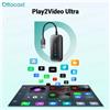 OTTOCAST Play2Video Adattatore Auto Android CarPlay Ultra Wireless per Youtube Netflix DAZN Torne Joyn Video Box Accessori Auto