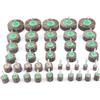SI FANG 10PCS Set di patta abrasiva per levigatura con gambo da 6 mm Testa della mola Utensili rotanti per la rimozione della ruggine della carta vetrata