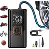 NEWBEAT Nuova pompa d'aria portatile senza fili per gonfiaggio pneumatici auto con luce LED, batteria ad alta capacità, ricarica rapida USB-C, pompa elettrica.