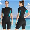 JoyMaySun Muta corta da donna da 3 mm Muta corta in neoprene Costumi da bagno sportivi con cerniera posteriore Muta da sub Snorkeling Surf Kayak Manica corta