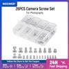 NEEWER Set di viti per fotocamera da 26 pezzi per apparecchiature fotografiche, include viti M2 M2.5 M3 e M4 da 1/4" 3/8"