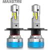 MAXGTRS 2 pezzi 34000LM super luminoso H11 H8 H7 9005 HB3 H4 LED Canbus senza errori lampadina per fari lampada automatica 9012 HIR2 LED luci frontali lente