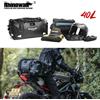 Rhinowalk Borsa da sella per moto Borsa da sella per sedile posteriore con motore riflettente a secco impermeabile 20L/40L/65L con valvola dell'aria