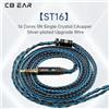 KBEAR ST16 16 Core 5N filo di aggiornamento placcato argento in rame monocristallo Spine placcate in oro nel cavo per auricolari da 2,5/3,5/4,4 mm