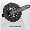 GOLDIX Bici da Strada CNC Cambio Doppio Corona 8100/9100 Guarnitura a Quattro Bulloni con 110BCD Dente Positivo-Negativo Corona