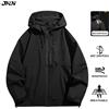 JNLN Giacca a vento impermeabile unisex Sport all'aria aperta Giacca monostrato antivento Uomo Donna Escursionismo Arrampicata Trekking Cappotto antipioggia