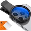 K&F CONCEPT Filtro CPL polarizzatore circolare 52 mm a clip Kit filtro Len per fotocamera smartphone per iPhone 16 15 14 Xiaomi