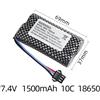 Aleaivy MN82 Batteria per auto telecomandata MN128 MN78 7.4V 1500mah Caricabatteria LC79 per orologio Gesto Rilevamento Twisted RC acrobatico auto SM3p