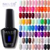 NAILCO 15ml Smalto per unghie Gel per unghie Art Lack Smalto Estate Inverno Ibrido Blu Smalti per unghie Manicure UV Top Coat Base Esmalte