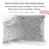 NONE Perline per lucidatura in acciaio inossidabile massiccio da 500 g/acciaio al carbonio, perline in acciaio specializzate per gioielli a tamburo, gioielli in metallo, lucidatura di giada