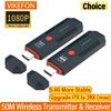 VIKEFON 50M 1080P Trasmettitore di trasmissione wireless compatibile HDMI Ricevitore Video TV Stick Display Extender per fotocamera Laptop PC a TV