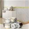 ctzsoop Battiscopa Autoadesivo Arrotolabile Antiurto e Impermeabile, Adesivi Decorativi da Parete per Soggiorno e Camera da Letto
