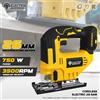 ELECTRIC GODDESS Seghetto alternativo a batteria 3500 giri/min Sega elettrica Angolo di taglio di 45 gradi Seghetto alternativo Strumenti per la lavorazione del legno Perno batteria Dewalt 20V