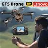 Lenovo Drone Lenovo GT5 Mini 4K Professionale con Telecamera HD 8K, RC con Schermo, Quadricottero Brushless con Flusso Ottico e Evitamento Ostacoli, Giocattolo