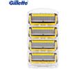 Gillette Rasoio Gillette Fusion Proshield Lama a 5 strati Rasoi da barba manuali Lame per rasoio da barba
