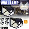 ESMARTER Lampada da parete per patio solare per esterni, decorazione da parete per la casa da giardino Lampada da parete per esterni a 100 LED