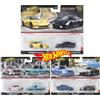 HOT WHEELS Genuino Hot Wheels Dual Car Set Porsche Nissan Audi Rx7 Suola in ferro Pneumatico in gomma Cultura auto Hbl96 Giocattoli da collezione Ventole Regali