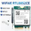 fenvi WiFi 6E RTL8852CE M.2 NGFF Scheda di rete WiFi Bluetooth 5.3 802.11AX 5374Mbps Adattatore WiFi wireless 2.4G/5G/6GHz per Win 10/11