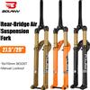 BOLANY MTB Sospensione Forcella Ad Aria 27.5/29 pollici 120mm Viaggio MTB Forcella In Lega di Magnesio Design Ultraleggero 15x110mm Boost Forcella Per Bicicletta