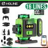 HGLINE 16 Linee Livello Laser 4D APP Telecomando Ricaricabile Autolivellante Livello Laser 360 6000mAh Grande Batteria agli Ioni di Litio