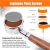 IKAPE 51/54/58.5mm Schermo per Puck Espresso Riutilizzabile per Baristi Italiani, Materiale Sicuro per Alimenti
