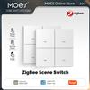 MOES ZigBee Tuya 4 Gang Wireless 12 Scena Interruttore Pulsante Telecomando Alimentato a batteria per l'automazione dell'app Smart Life