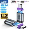AUFU Adattatore USB C magnetico AUFU PD240W per Iphone USB4 Connettore OTG 40Gbps 8K60Hz Tipo C Convertitore femmina per Thunderbolt 4 MacBook