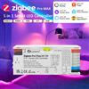MJJC GL-C-601P ZigBee 3.0 Pro Max Controller LED 5in1 Max 15A Fusibile collegabile App Voce per RGBCCT RGBW RGB CCT Dimmer LED Strip Light