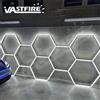 VASTFIRE Lampada da garage a soffitto a LED esagonale a nido d'ape, luce fredda super luminosa 6500K, adatta per officine 4S, garage domestici, palestre