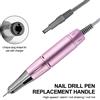 MOSKANY Trapano elettrico per unghie DC Maniglia per lima Smerigliatrice per smalto Manipolo per manicure Strumento per pedicure Accessori per trapano professionale per unghie