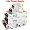 MJJC Alimentatore DC 24V 5A 10A 15A 20A 25A 6.5A 1A 2A 3A Adattatore di commutazione 110V 220V a 24V Trasformatore LED Driver per luce di striscia
