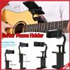 ALLOYSEED 1/2PC Supporto universale per telefono per chitarra Supporto per smartphone antiscivolo Morsetto per fotocamera Supporto per chitarra regolabile e girevole per chitarre/ukulele