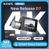 KAWA Dashcam anteriore e posteriore 4K KAWA D7, videocamera per auto 4K WiFi6, mini telecamera posteriore DVR per AUTO, dashcam con controllo tramite APP/voce