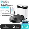 Lefant Robot Aspirapolvere Lefant M2S Pro 10000Pa con Stazione di Svuotamento Automatico della Polvere, Navigazione Laser con Mappatura, Pulizia Personalizzata, Evitamento Ostacoli PSD, Ideale per Peli di