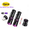 Alonefire Zoom Torcia UV USB ricaricabile 395/365nm Luce ultravioletta Soldi Urina per animali domestici Tinea Macchia Minerale Fluorescer Marker Lampada rilevatore