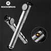 ROCKBROS pompa per bici ad alta pressione in lega di alluminio CNC barometro antipolvere AV/FV ultraleggero gonfiatore portatile accessori per biciclette